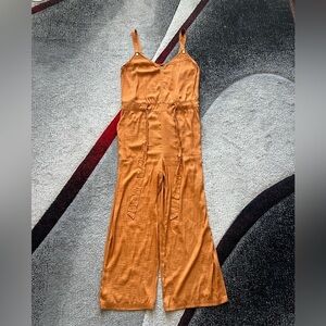Banana Republic Burnt Orange Wide Leg Jumpsuit